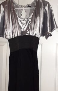 Womans Medium Dress, a beautiful silver and black